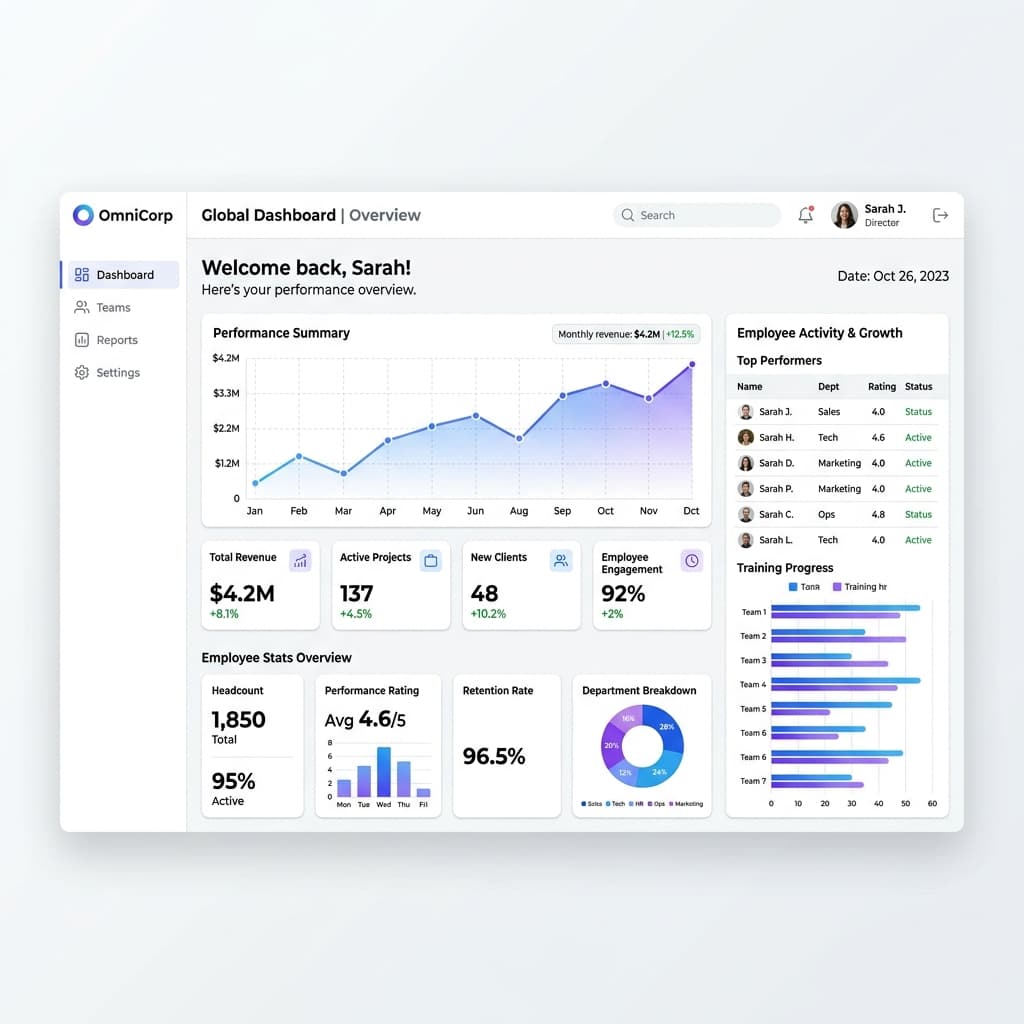 HRA Connect Dashboard Preview